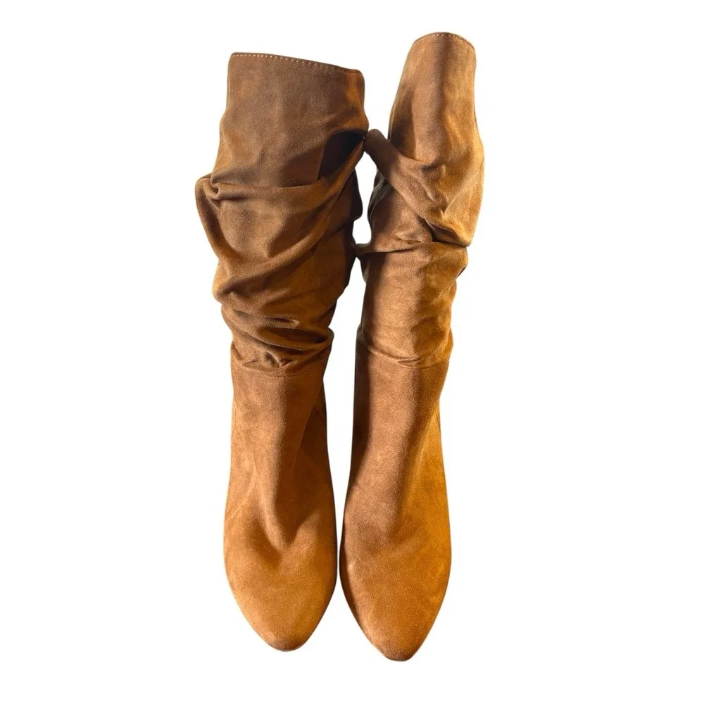 Banana Republic Womens 7‎  Slouchy Boot Tobacco Suede